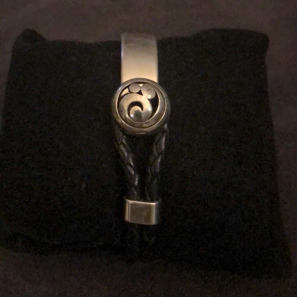 Brighton Silver and Rope Bracelet